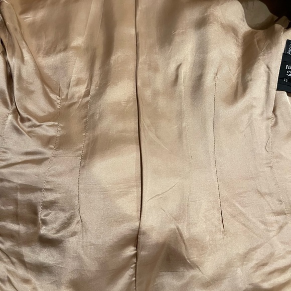 Women’s Tombolini Leather Blazer Jacket Cream Size 42 - Picture 15 of 15